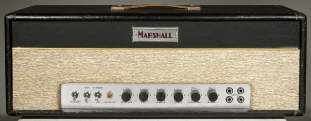 O primeiro amplificador da Marshall, o modelo JTM 45, de 1962.